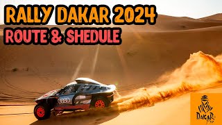 Rally Dakar 2024 Route and Shedule The Wild Heart of the Desert [upl. by Nirac]