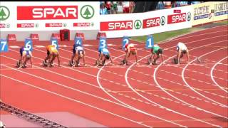 275 Richard Kilty 10 24 Mens 100m H1 European Athletics Championships Amsterdam 2016 HD [upl. by Ynitsed]