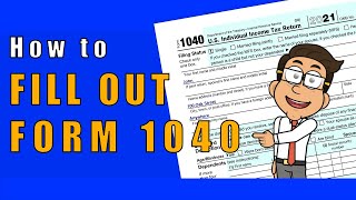 How to Fill Out Form 1040  Preparing your Taxes  Money Instructor [upl. by Marris]