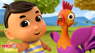 Kukdoo Koo Hindi Rhyme कुकडू कू Animal Sound Songs and Kids Poems [upl. by Iilek715]