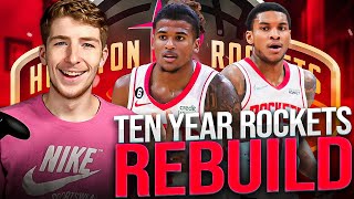 TEN YEAR ROCKETS REALISTIC REBUILD IN NBA 2K23 [upl. by Eerac14]