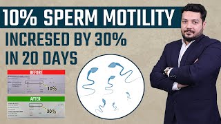 10 Sperm Motility increased by 30 in 20 days  Increase Sperm Count  Low Sperm Count Treatment [upl. by Marian]