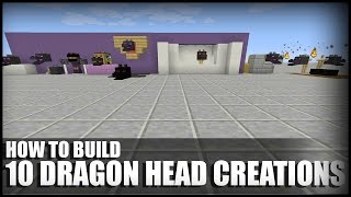 10 Ways to Use Dragon Heads in Minecraft [upl. by Eydnarb]