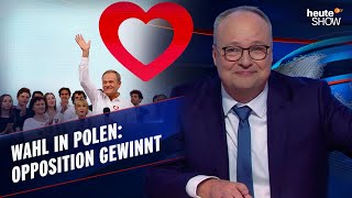 Mit Herz gegen Hetze Stoppen die Wahlen in Polen Europas Rechtsruck  heuteshow vom 20102023 [upl. by Yorker952]