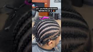 SUBSCRIBE 🔥 IG raythebandit amp rainaraybands glowup menshair braids cornrows barbershop [upl. by Ingraham]