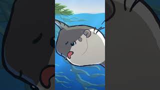 Ocean Sunfish 🌕🐡 animation original cartoon [upl. by Ellenor]