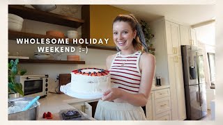 VLOG spend a holiday with me glutenfree baking DIY house projects fireworks  a haul [upl. by Avika]