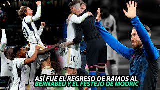 Así FUE el REGRESO de SERGIO RAMOS al BERNABEU GOLAZO de MODRIC y REENCUENTRO con RAMOS [upl. by Grishilda913]