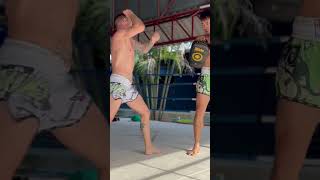 Explosive kick drills in Thailand to build explosiveness and stamina for fights [upl. by Rednazxela]