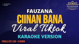 Fauzana  Ciinan Bana Karaoke [upl. by Notsgnik]