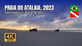 🇧🇷 One of the widest beaches in the world  Salinópolis Pará Brazil  4K 60fps [upl. by Caras883]