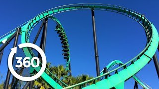 Mega Coaster Get Ready for the Drop 360 Video [upl. by Irotal]