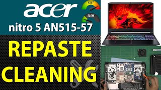 How to Repaste and Clean Acer Nitro 5 AN5155779TD Laptop  Step by Step [upl. by Aznerol]