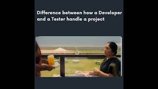 DeveloperVsTester developer tester testing corporate corporatelife memes flutter coding lol [upl. by Nomyaw]