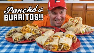 Panchos Mexican Burrito Challenge 9 Giant Burritos w 2 Churros [upl. by Wrigley]