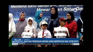 BANTUAN PENDIDIKAN KEPADA SISWA BERPRESTASI DAN YATIM PIATU [upl. by Base]