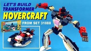 Tutorial LEGO Transformer hovercraft from Creator 31088 deep sea creatures [upl. by Chryste]