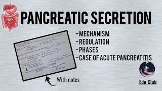 Exocrine Pancreas And Its Secretion  Juices Of GIT  3  GastroIntestinal Physiology [upl. by Fonda861]