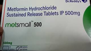 Metsmall 500 mg Tablet SR View Uses Side Effects Price in hindi [upl. by Terrab]