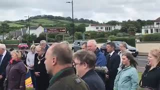 Largs and Millport News DDay sign unveiling on Largs seafront [upl. by Ecienaj]