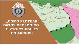 Como Plotear en ARCGIS 📌 Rumbo y Buzamiento Strike and Dip [upl. by Erdnoid]