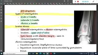 acute osteomyelitis  Orthopedics [upl. by Kinom]