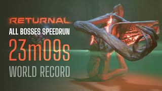 WR Returnal All Bosses speedrun in 23 min 09 sec and 800ms on PS5 NG Glitchless [upl. by Gewirtz741]