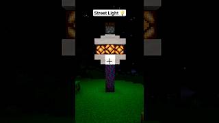 Minecraft Street Lights 💡shorts minecraft [upl. by Lleumas]