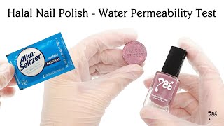 Halal Nail Polish Water Permeability Test [upl. by Erdeid559]