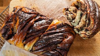 How to Make An Easy and Absolutely Stunning Chocolate Babka Bread [upl. by Tnattirb916]