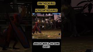 Ornithocheirus vs Acrocanthosaurus  Jurassic World The Game shorts [upl. by Acnairb155]