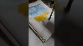 Easiest abstract painting process ytshorts beginners abstractart art painting watercolor [upl. by Enelaj]