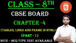 Class8th Ch10Images Links and Frames in HTML 5 [upl. by Ennaitak]