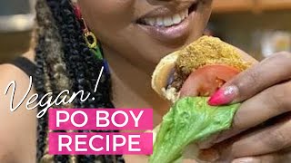 Vegan Po Boy Recipe  Cooking with Joya [upl. by Adnalor226]