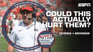 Will perceived weak schedules hurt Georgia or Michigan  Always College Football [upl. by Lissi]