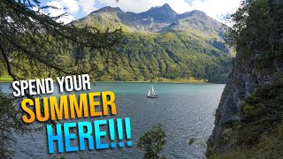 ST MORITZ  Engadin 3 Lakes SUMMER – Silvaplana amp Sils SWITZERLAND Surfing Paradise Travel Guide [upl. by Nielsen]