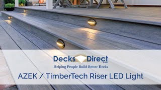 TimberTech Riser LED Light by AZEK Building Products [upl. by Darreg]