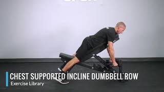 Chest Supported Incline Dumbbell Row  OPEX Exercise Library [upl. by Arob]