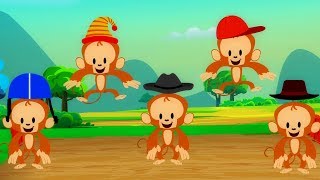 Five Little Monkey Nursery Rhymes Songs For Childrens Video For Kids And Babies [upl. by Atwood327]