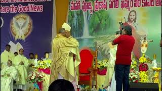 Telugu Catholic Bishops  Welcome amp Congratulate Most Dr Rev Prakash Sagili  Bishop of Khammam [upl. by Felicdad]