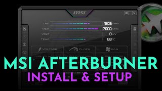 How To Setup MSI Afterburner amp On Screen Display 2021 [upl. by Alphonse894]