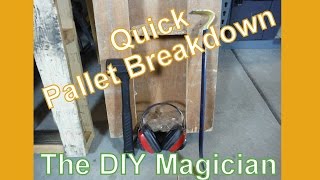 How to Quickly Dismantle a Pallet with Under 25 in Tools The DIY Magician [upl. by Noelc438]