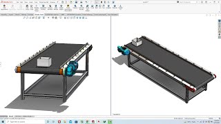 Solidworks Tutorial  232 Belt Conveyor Design Assembly and Motion Study by SW Easy Design [upl. by Aseiram572]