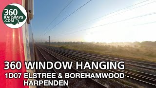 1D07 Elstree amp Borehamwood to Harpenden EMR HST VP185 in 360º View in 4K [upl. by Giulio693]