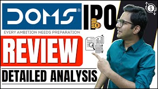 DOMS ipo review  DOMS IPO analysis  DOMS IPO price GMP Listing expectations [upl. by Silado]