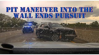 Driver flees police due to warrants  Arkansas State Police PIT Maneuver ends pursuit chase felony [upl. by Llenol372]