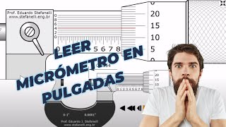 Como Medir con MICRÓMETRO en PULGADAS  Guía Práctica [upl. by Anaujait652]