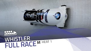 Whistler  BMW IBSF World Cup 20162017  4Man Bobsleigh Heat 1  IBSF Official [upl. by Dempstor]