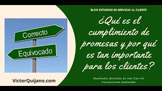 Cumplimiento en el Servicio al Cliente ¿Por qué tantos fallan en algo tan simple [upl. by Isolda557]