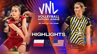 🇵🇱 POL vs 🇺🇸 USA  Highlights Final 34  Womens VNL 2023 [upl. by Allis]